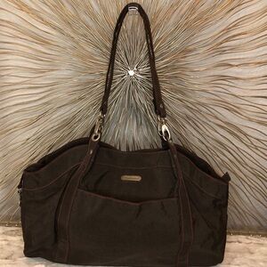 Zealand Nylon Travel Double Handle Three Entry Shoulder Bag